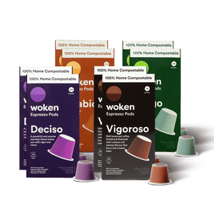 Woken Ultimate Collection Nespresso Orginalline Compostable Coffee Pods Eco-friendly nespresso pods Biodegradable coffee pods