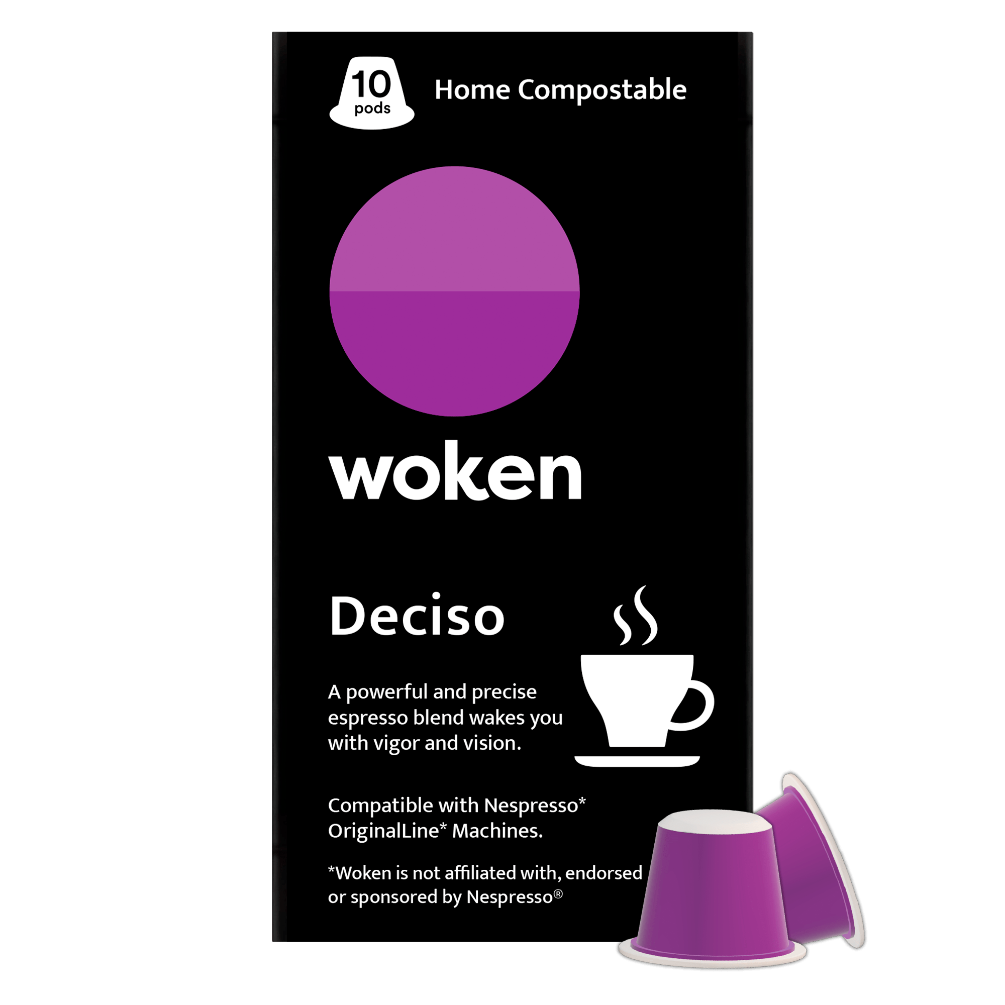 Woken-coffee Deciso Nespresso Orginalline Compostable Coffee Pods Eco-friendly nespresso pods Biodegradable coffee pods
