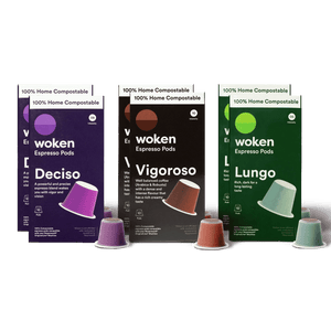 Woken Best Sellers - 6 Pack Nespresso Orginalline Compostable Coffee Pods Eco-friendly nespresso pods Biodegradable coffee pods