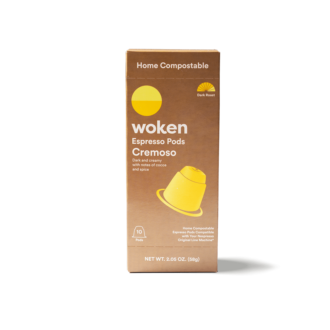 Woken-coffee New - Cremoso Nespresso Orginalline Compostable Coffee Pods Eco-friendly nespresso pods Biodegradable coffee pods