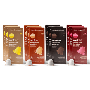 Woken Ultimate Collection Nespresso Orginalline Compostable Coffee Pods Eco-friendly nespresso pods Biodegradable coffee pods