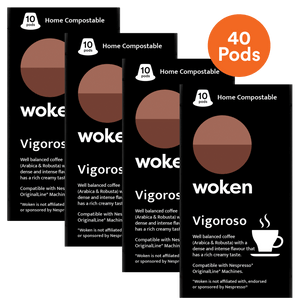 Woken Vigoroso Bundle Nespresso Orginalline Compostable Coffee Pods Eco-friendly nespresso pods Biodegradable coffee pods