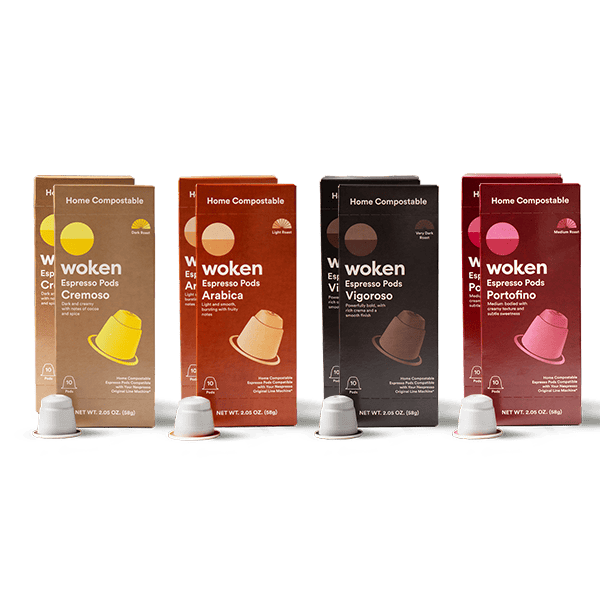 Woken Woken Mix Nespresso Orginalline Compostable Coffee Pods Eco-friendly nespresso pods Biodegradable coffee pods