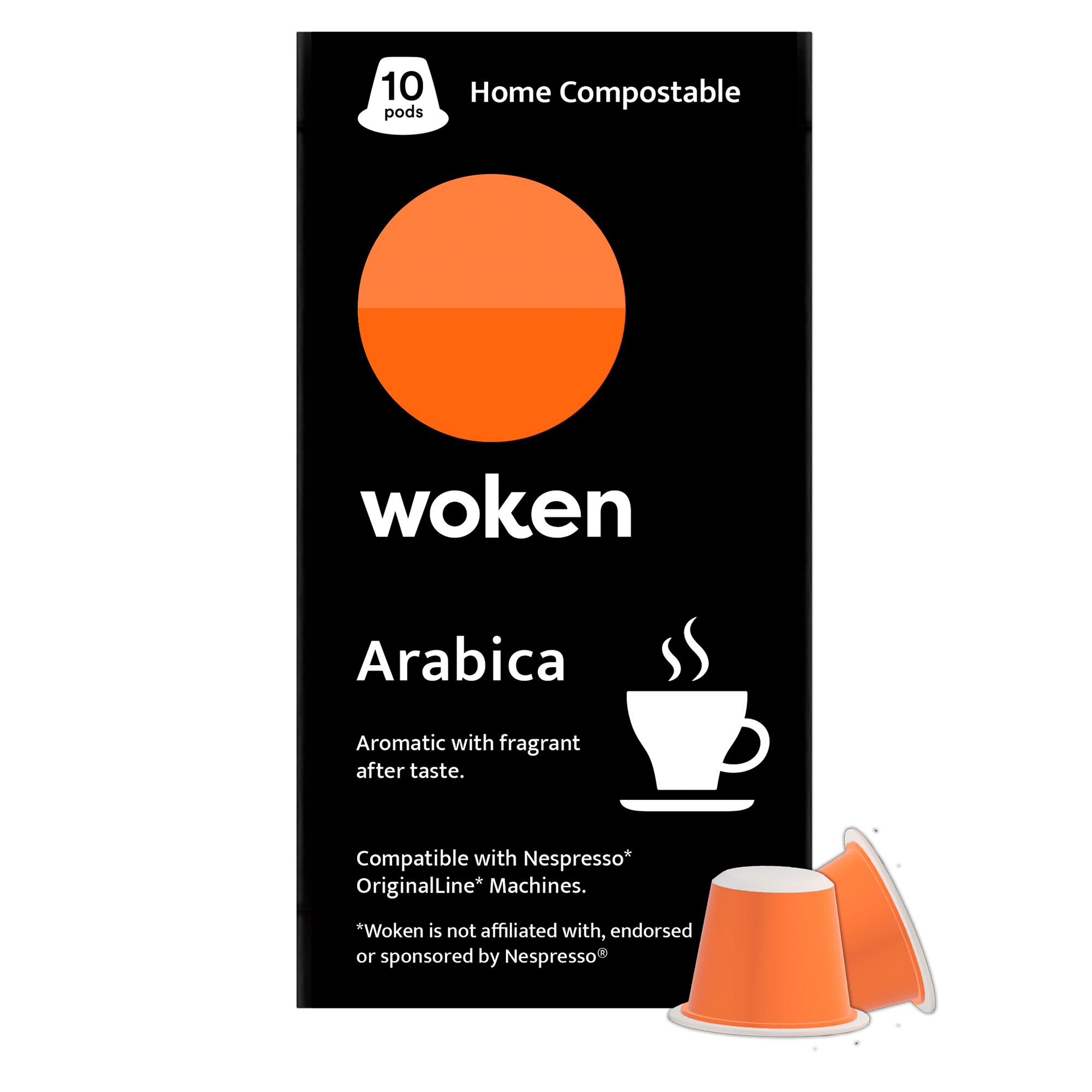 Woken-coffee Arabica Carton Case Nespresso Orginalline Compostable Coffee Pods Eco-friendly nespresso pods Biodegradable coffee pods