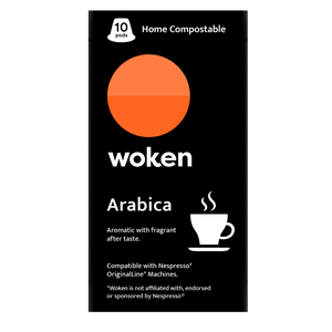 Woken-coffee Arabica Carton Case Nespresso Orginalline Compostable Coffee Pods Eco-friendly nespresso pods Biodegradable coffee pods