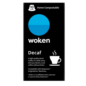 Woken-coffee Decaf Carton Case Nespresso Orginalline Compostable Coffee Pods Eco-friendly nespresso pods Biodegradable coffee pods