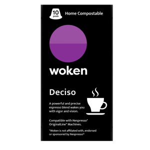 Woken-coffee Deciso Carton Case Nespresso Orginalline Compostable Coffee Pods Eco-friendly nespresso pods Biodegradable coffee pods
