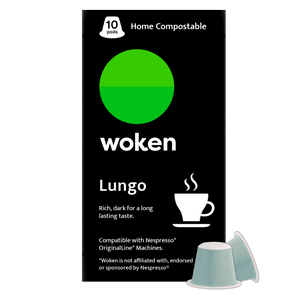 Woken-coffee Lungo Carton Case Nespresso Orginalline Compostable Coffee Pods Eco-friendly nespresso pods Biodegradable coffee pods