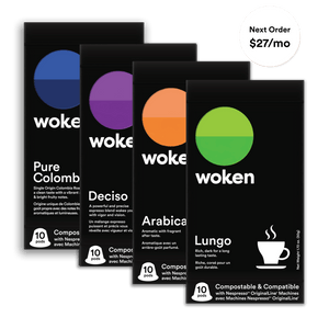 Woken-coffee Miles Offer Nespresso Orginalline Compostable Coffee Pods Eco-friendly nespresso pods Biodegradable coffee pods