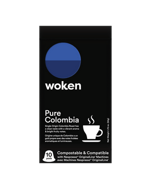 Woken Pure colombia Nespresso Orginalline Compostable Coffee Pods Eco-friendly nespresso pods Biodegradable coffee pods