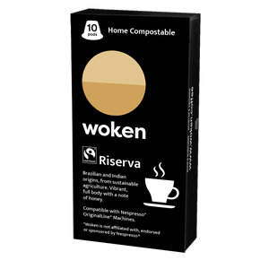 Woken RISERVA Nespresso Originalline Compostable Coffee Pods Eco-friendly nespresso pods Biodegradable coffee pods