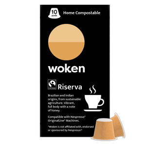 Woken Riserva Nespresso Orginalline Compostable Coffee Pods Eco-friendly nespresso pods Biodegradable coffee pods
